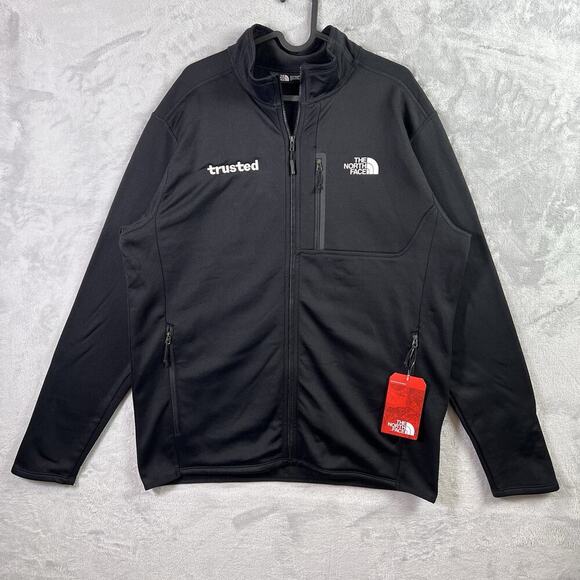 The North Face Full Zip Jacket Men's Large Black NWT Softshell NWT Pockets - Picture 1 of 16